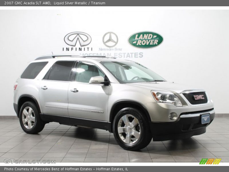 Liquid Silver Metallic / Titanium 2007 GMC Acadia SLT AWD
