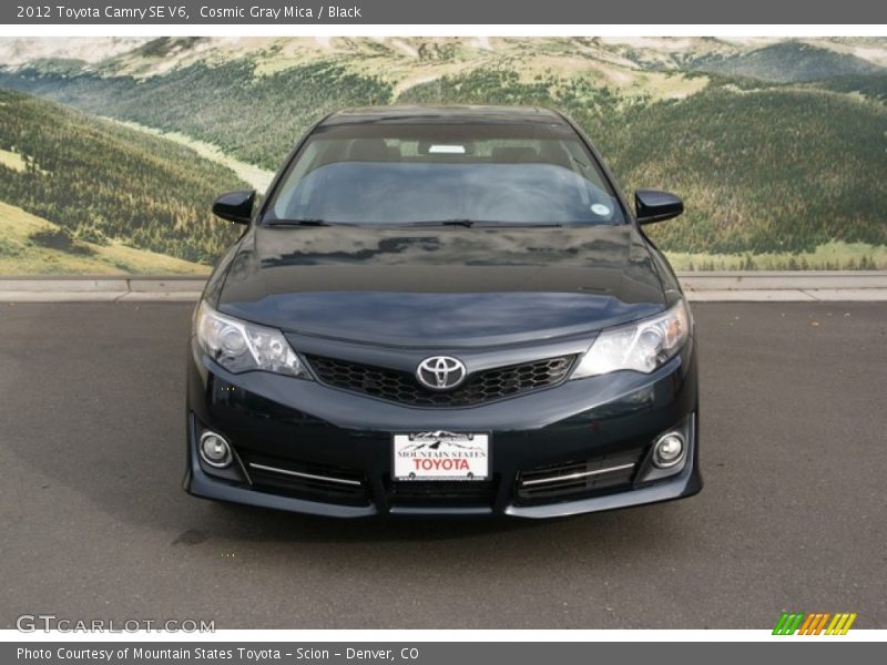 Cosmic Gray Mica / Black 2012 Toyota Camry SE V6