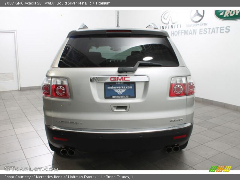 Liquid Silver Metallic / Titanium 2007 GMC Acadia SLT AWD