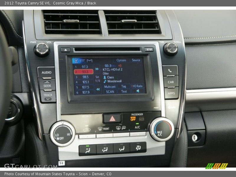 Cosmic Gray Mica / Black 2012 Toyota Camry SE V6