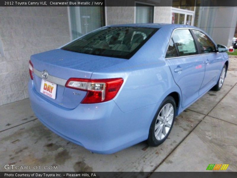 Clearwater Blue Metallic / Ivory 2012 Toyota Camry XLE