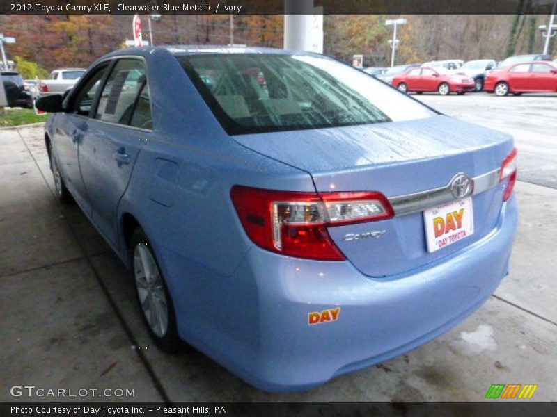 Clearwater Blue Metallic / Ivory 2012 Toyota Camry XLE