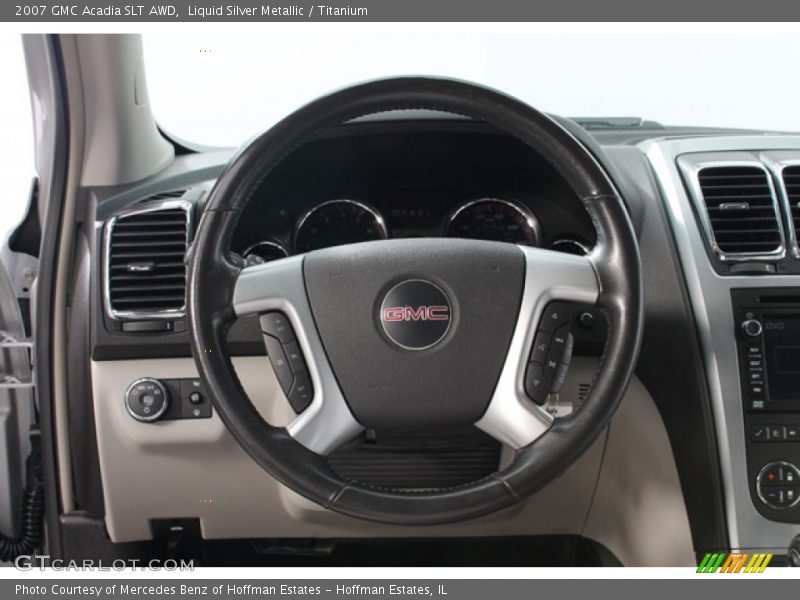 Liquid Silver Metallic / Titanium 2007 GMC Acadia SLT AWD