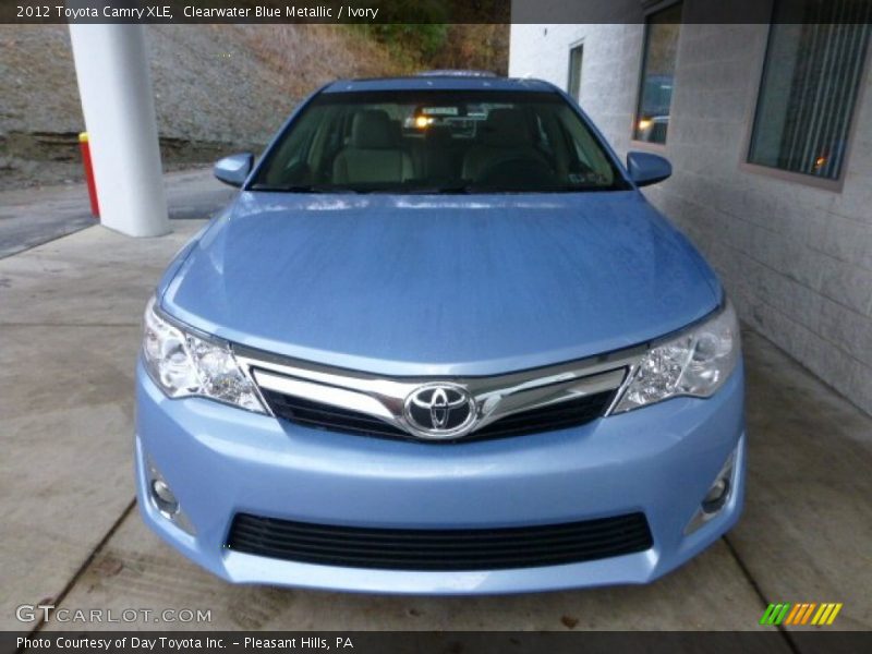 Clearwater Blue Metallic / Ivory 2012 Toyota Camry XLE