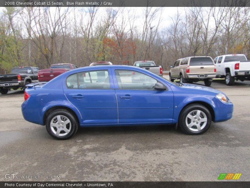 Blue Flash Metallic / Gray 2008 Chevrolet Cobalt LS Sedan