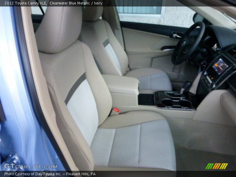 Clearwater Blue Metallic / Ivory 2012 Toyota Camry XLE