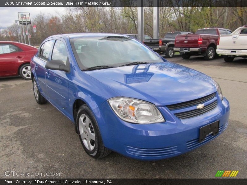 Blue Flash Metallic / Gray 2008 Chevrolet Cobalt LS Sedan