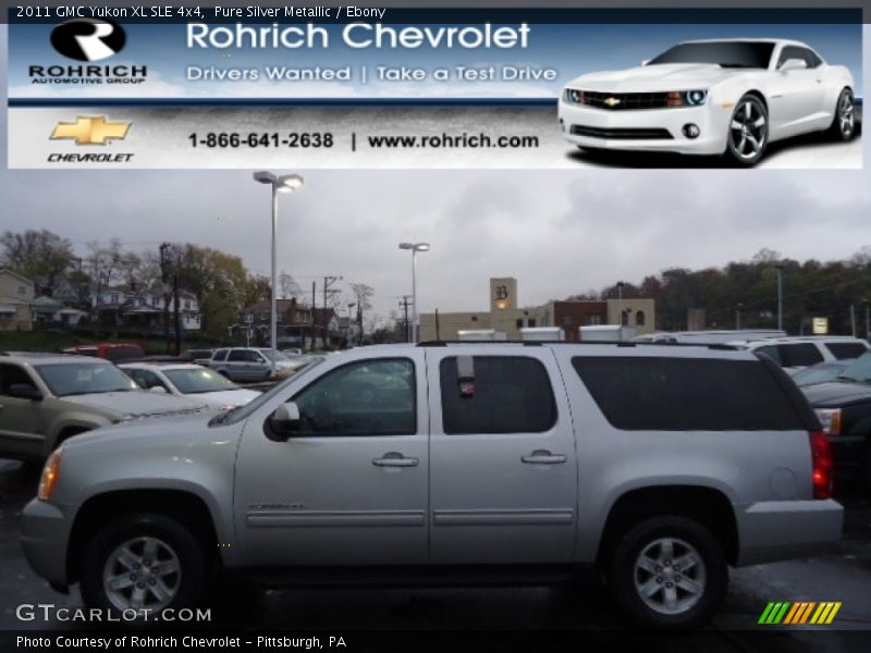 Pure Silver Metallic / Ebony 2011 GMC Yukon XL SLE 4x4