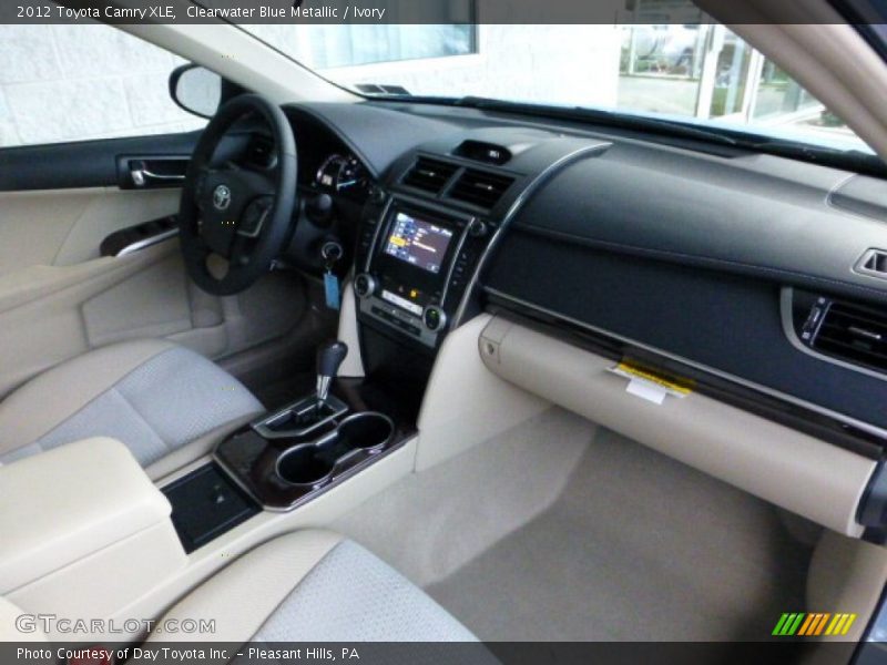 Clearwater Blue Metallic / Ivory 2012 Toyota Camry XLE