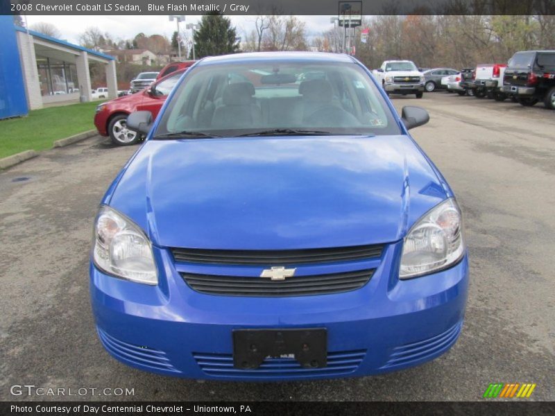 Blue Flash Metallic / Gray 2008 Chevrolet Cobalt LS Sedan