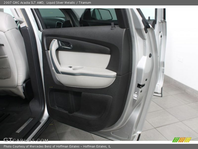 Liquid Silver Metallic / Titanium 2007 GMC Acadia SLT AWD