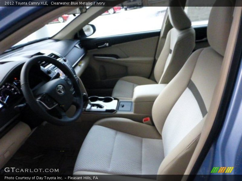 Clearwater Blue Metallic / Ivory 2012 Toyota Camry XLE