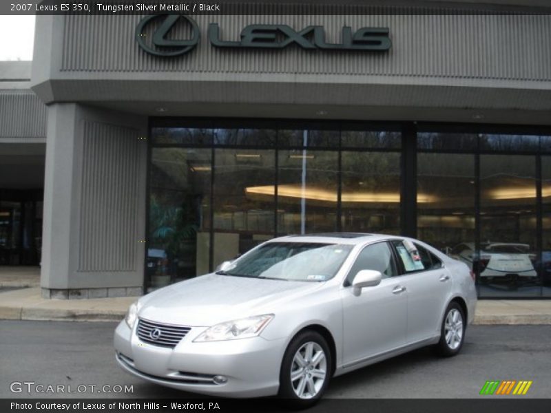 Tungsten Silver Metallic / Black 2007 Lexus ES 350