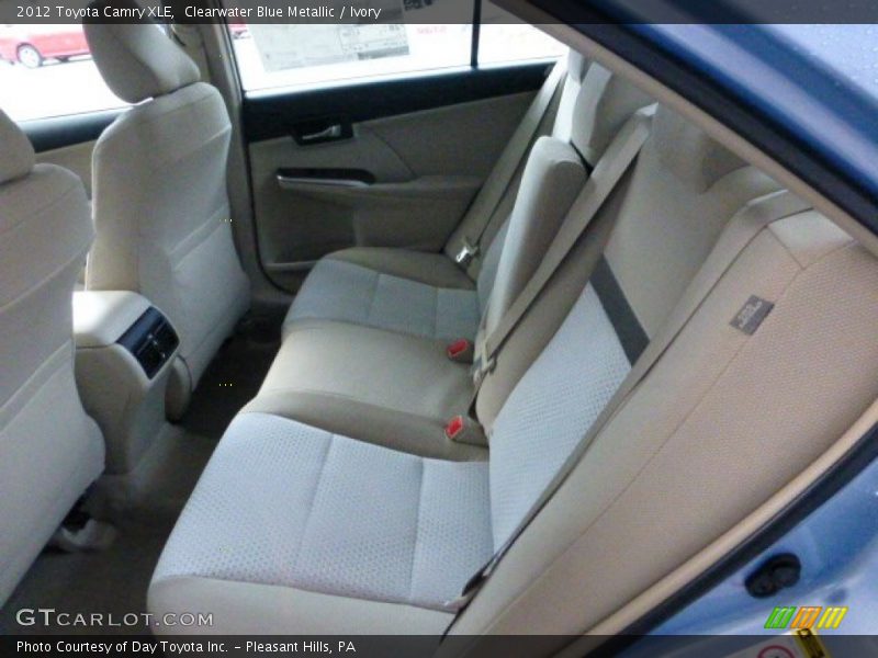Clearwater Blue Metallic / Ivory 2012 Toyota Camry XLE