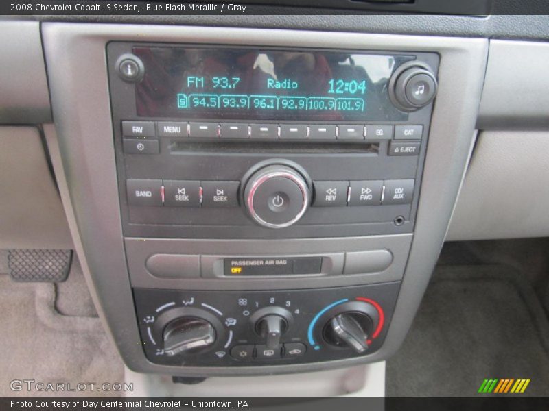 Blue Flash Metallic / Gray 2008 Chevrolet Cobalt LS Sedan