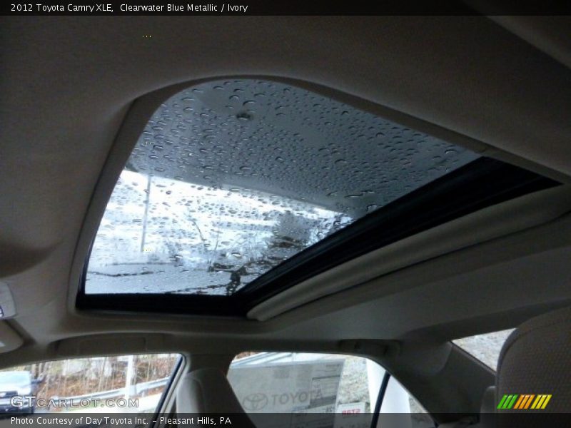 Clearwater Blue Metallic / Ivory 2012 Toyota Camry XLE