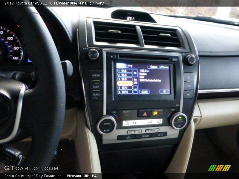 Clearwater Blue Metallic / Ivory 2012 Toyota Camry XLE