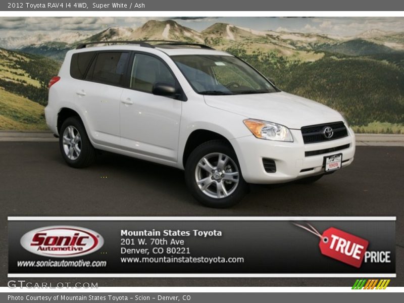 Super White / Ash 2012 Toyota RAV4 I4 4WD
