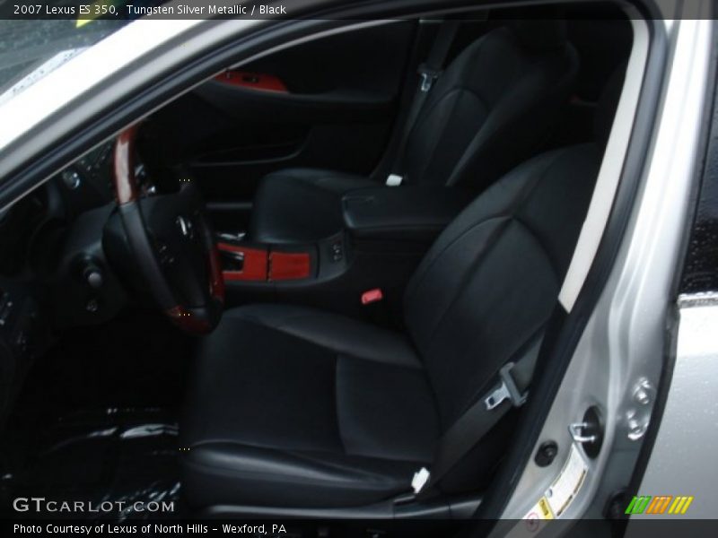 Tungsten Silver Metallic / Black 2007 Lexus ES 350