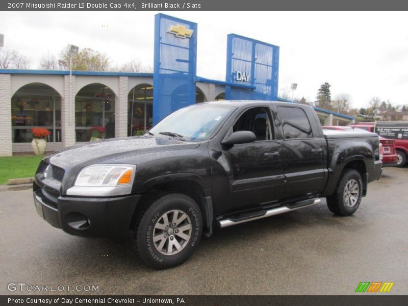 Brilliant Black / Slate 2007 Mitsubishi Raider LS Double Cab 4x4
