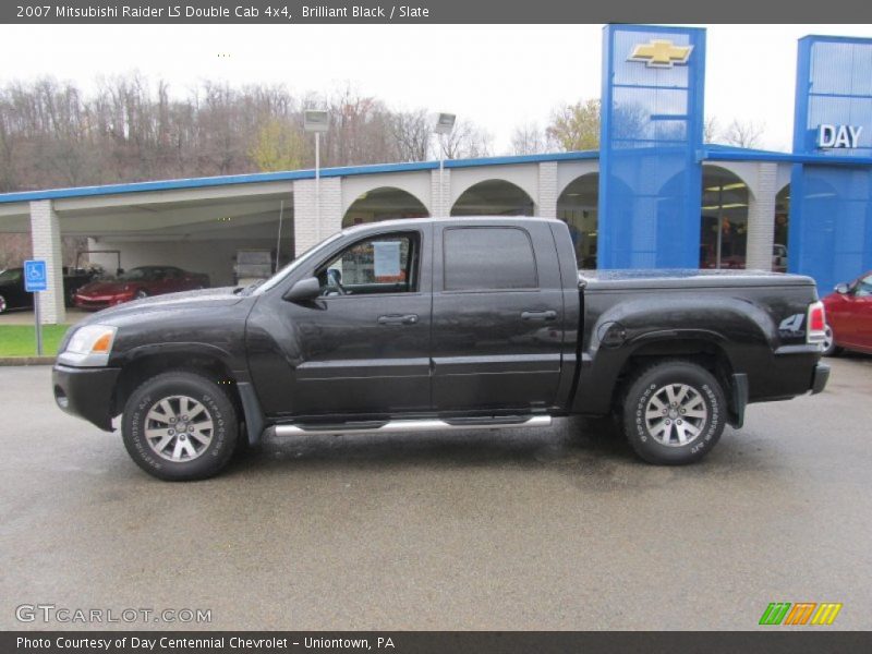 Brilliant Black / Slate 2007 Mitsubishi Raider LS Double Cab 4x4