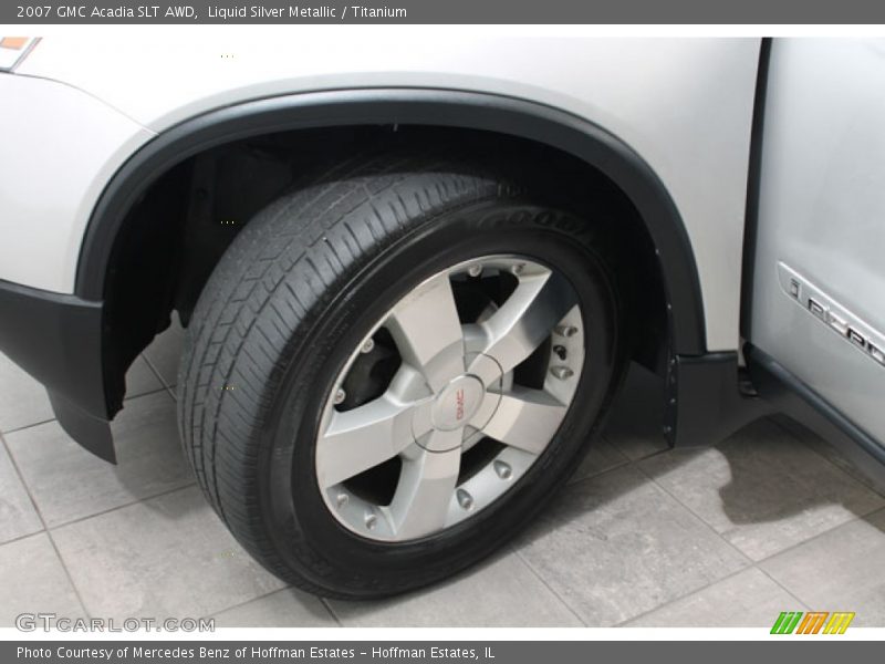 Liquid Silver Metallic / Titanium 2007 GMC Acadia SLT AWD