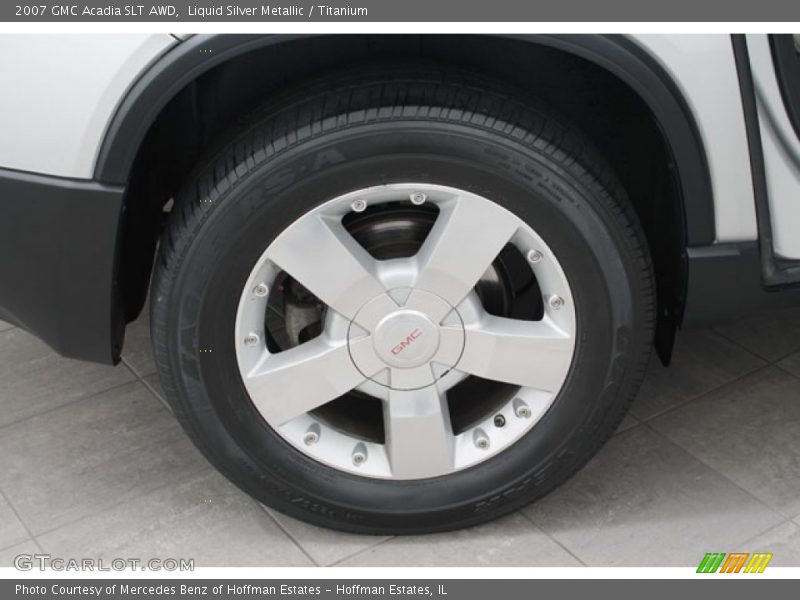 Liquid Silver Metallic / Titanium 2007 GMC Acadia SLT AWD
