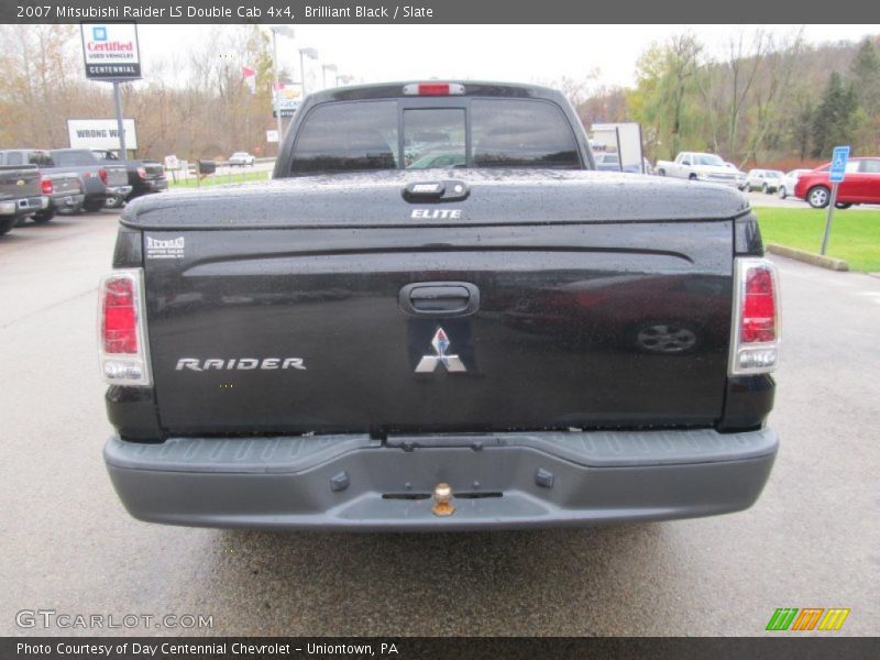 Brilliant Black / Slate 2007 Mitsubishi Raider LS Double Cab 4x4