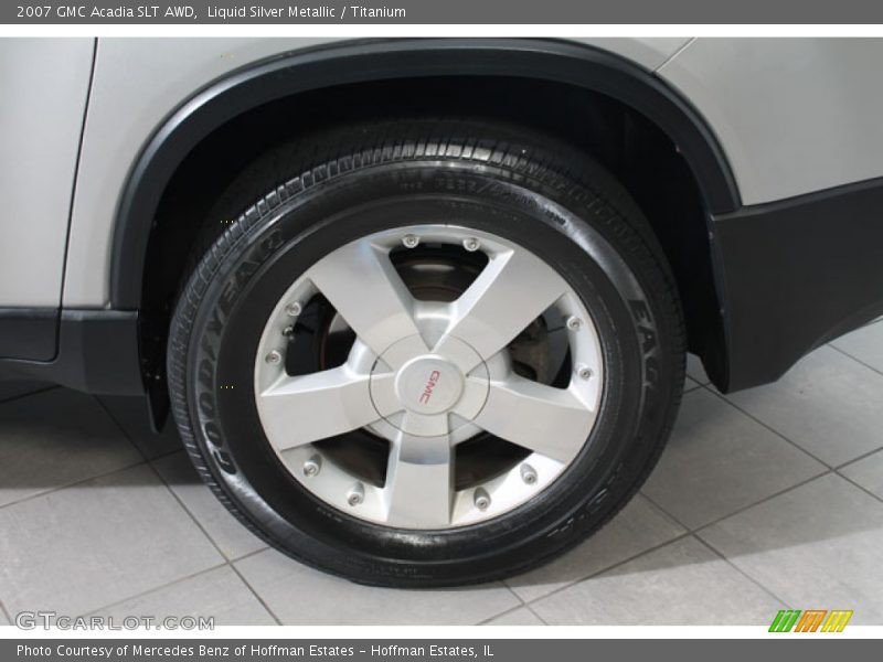 Liquid Silver Metallic / Titanium 2007 GMC Acadia SLT AWD