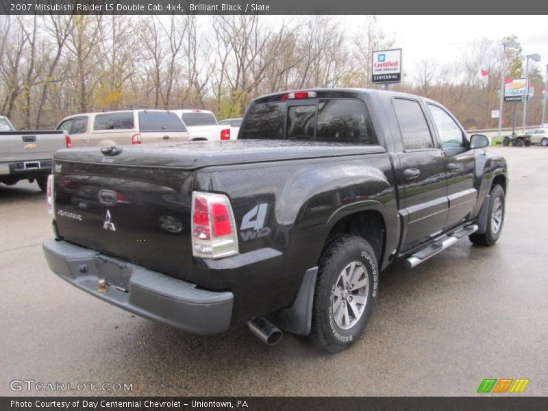 Brilliant Black / Slate 2007 Mitsubishi Raider LS Double Cab 4x4