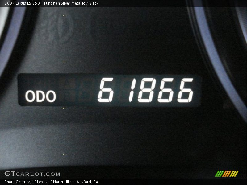 Tungsten Silver Metallic / Black 2007 Lexus ES 350