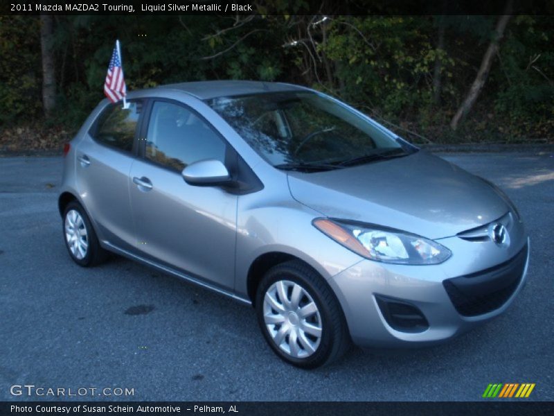 Liquid Silver Metallic / Black 2011 Mazda MAZDA2 Touring