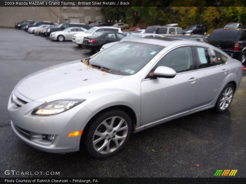 Brilliant Silver Metallic / Black 2009 Mazda MAZDA6 s Grand Touring