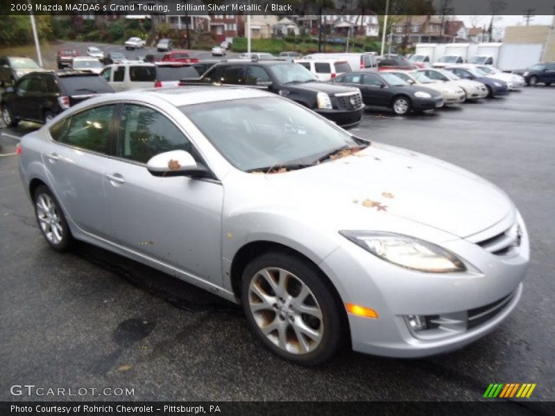 Brilliant Silver Metallic / Black 2009 Mazda MAZDA6 s Grand Touring