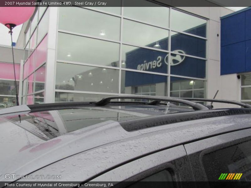 Steel Gray / Gray 2007 Hyundai Santa Fe Limited 4WD