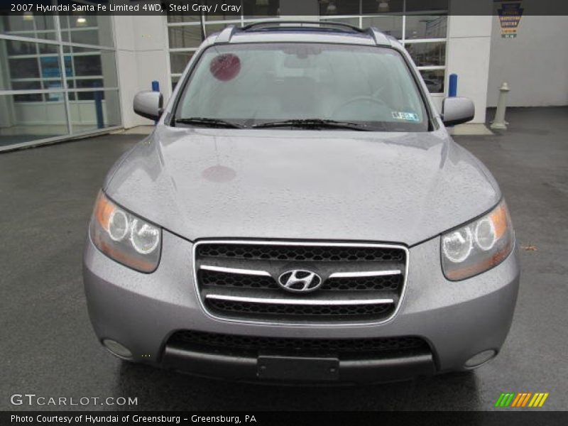 Steel Gray / Gray 2007 Hyundai Santa Fe Limited 4WD
