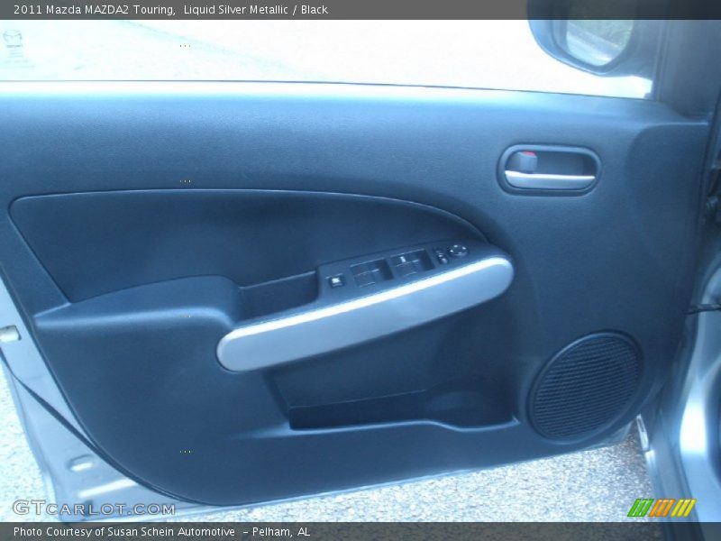 Liquid Silver Metallic / Black 2011 Mazda MAZDA2 Touring