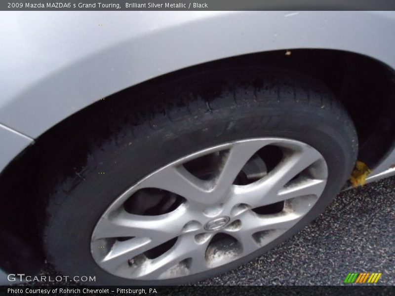 Brilliant Silver Metallic / Black 2009 Mazda MAZDA6 s Grand Touring