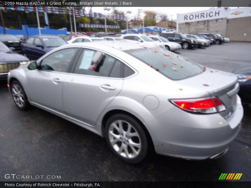 Brilliant Silver Metallic / Black 2009 Mazda MAZDA6 s Grand Touring