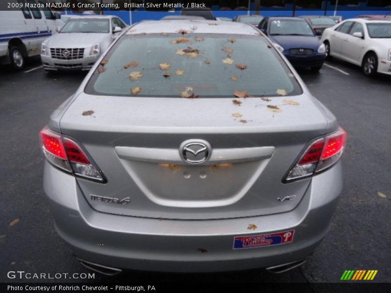 Brilliant Silver Metallic / Black 2009 Mazda MAZDA6 s Grand Touring