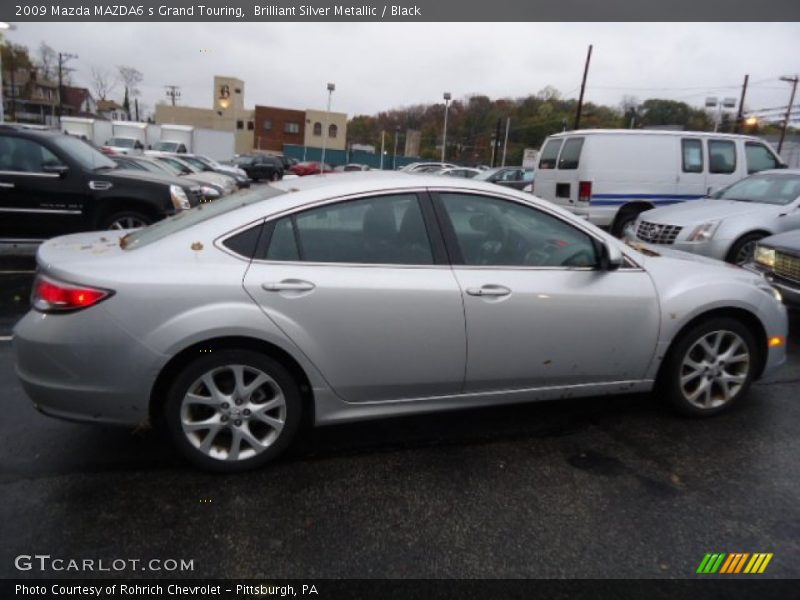 Brilliant Silver Metallic / Black 2009 Mazda MAZDA6 s Grand Touring