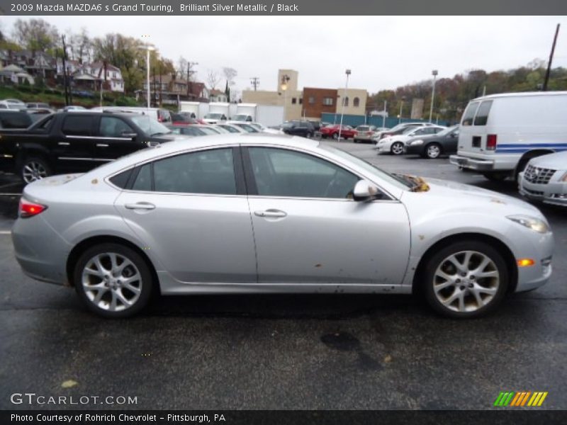 Brilliant Silver Metallic / Black 2009 Mazda MAZDA6 s Grand Touring