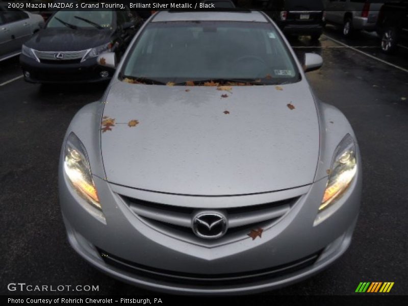 Brilliant Silver Metallic / Black 2009 Mazda MAZDA6 s Grand Touring