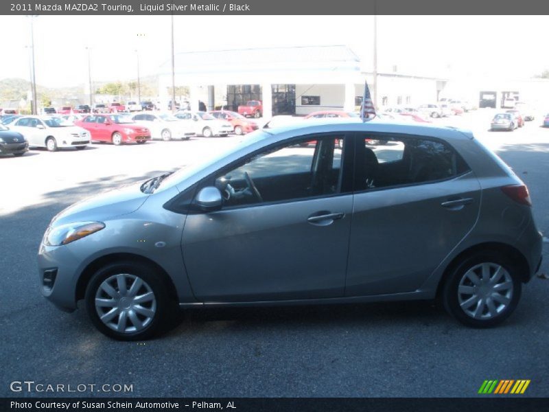 Liquid Silver Metallic / Black 2011 Mazda MAZDA2 Touring