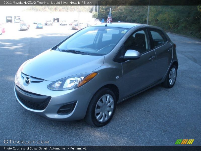 Liquid Silver Metallic / Black 2011 Mazda MAZDA2 Touring