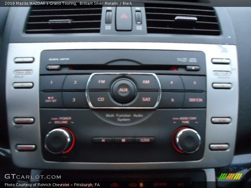 Brilliant Silver Metallic / Black 2009 Mazda MAZDA6 s Grand Touring