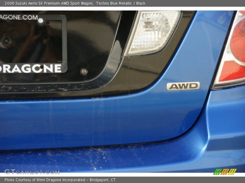 Techno Blue Metallic / Black 2006 Suzuki Aerio SX Premium AWD Sport Wagon