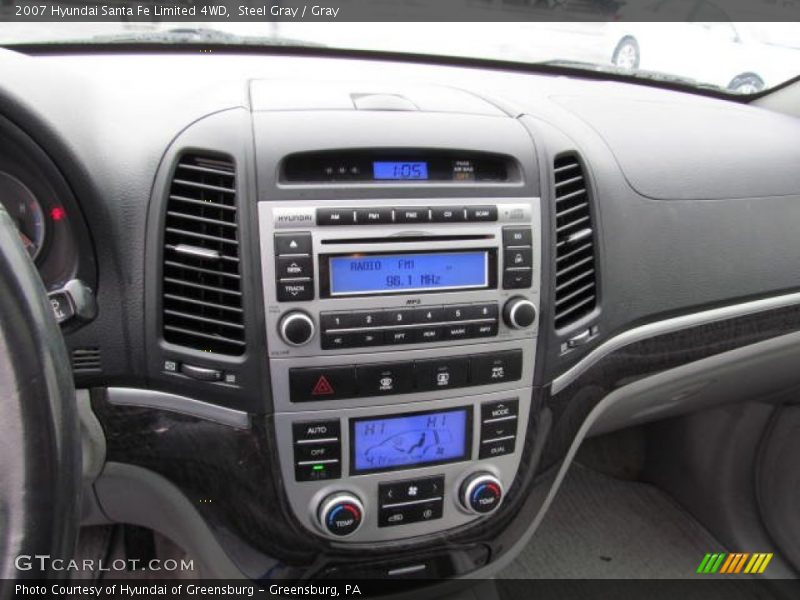 Steel Gray / Gray 2007 Hyundai Santa Fe Limited 4WD