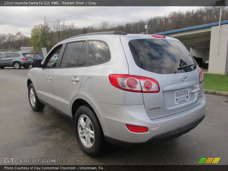 Radiant Silver / Gray 2010 Hyundai Santa Fe GLS 4WD
