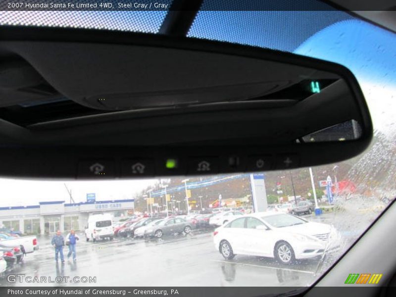 Steel Gray / Gray 2007 Hyundai Santa Fe Limited 4WD